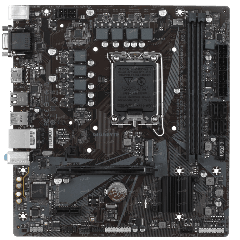 Gigabyte H610M H V2 - DDR4, черный цвет