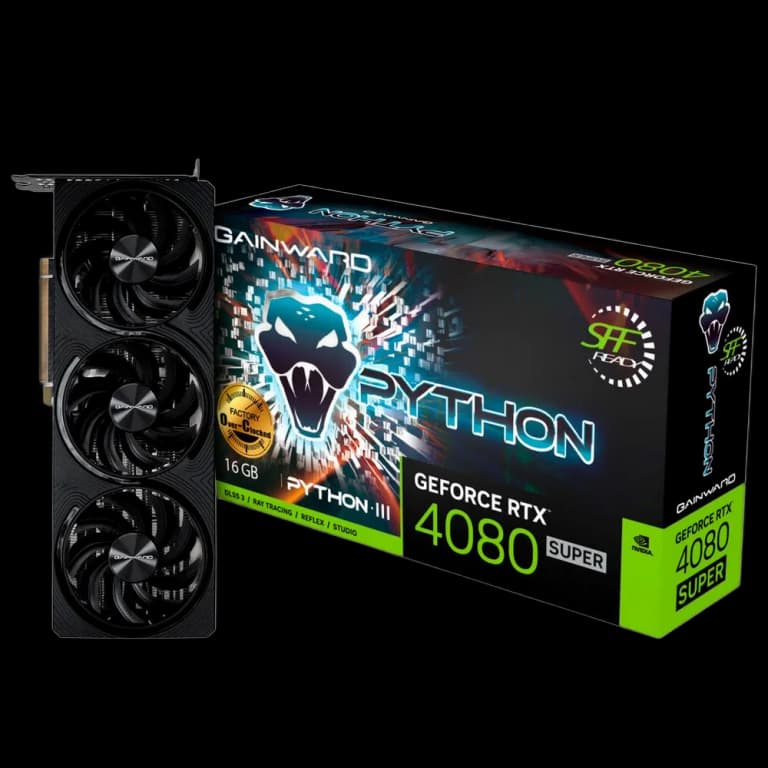 Palit GeForce RTX 4080 SUPER PYTHON III OC - 16GB, черный
