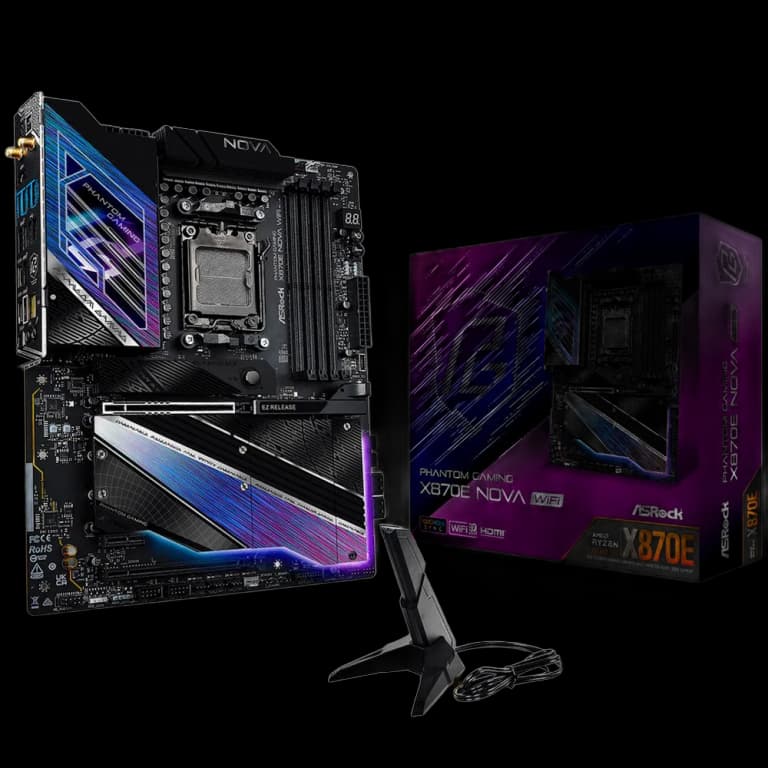 ASRock X870E NOVA - DDR5, WIFI, черный цвет