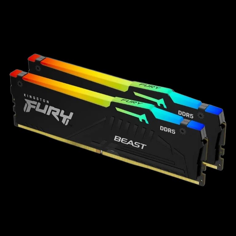 64GB Kingston FURY Beast RGB XMP- DDR5, 6000MHz, 2x32GB