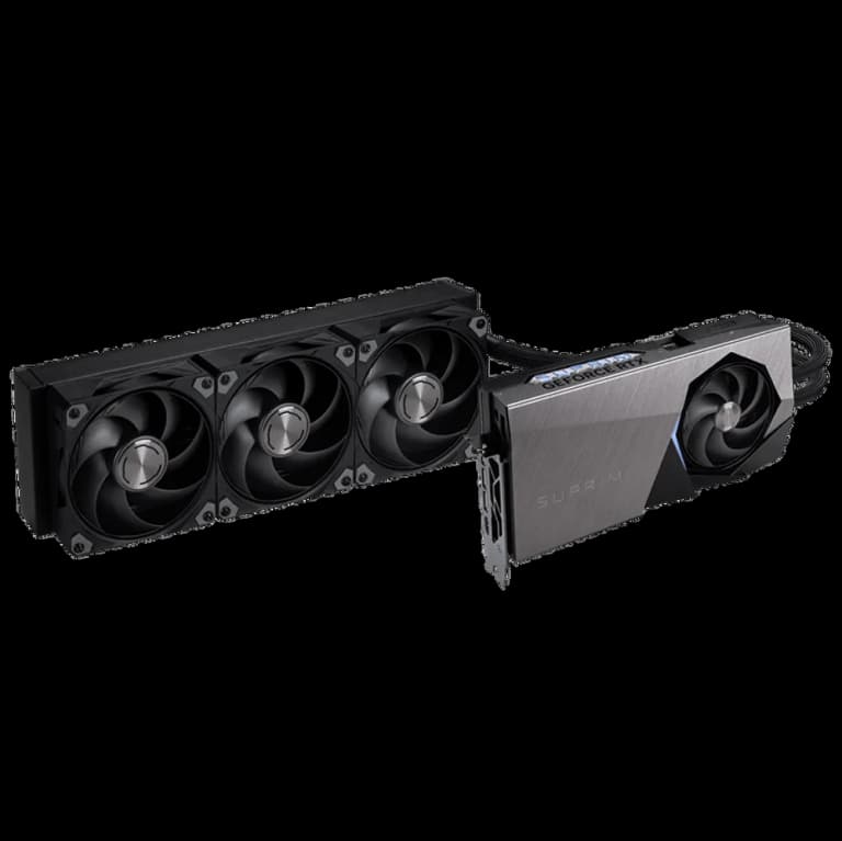 MSI Geforce RTX 5080 SUPRIM LIQUID SOC - 16GB, черный цвет