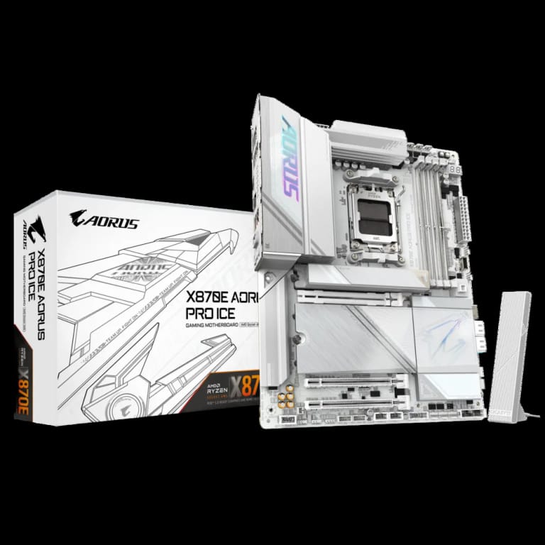 Gigabyte OEM X870E AORUS PRO ICE  - DDR5, WIFI, белый цвет