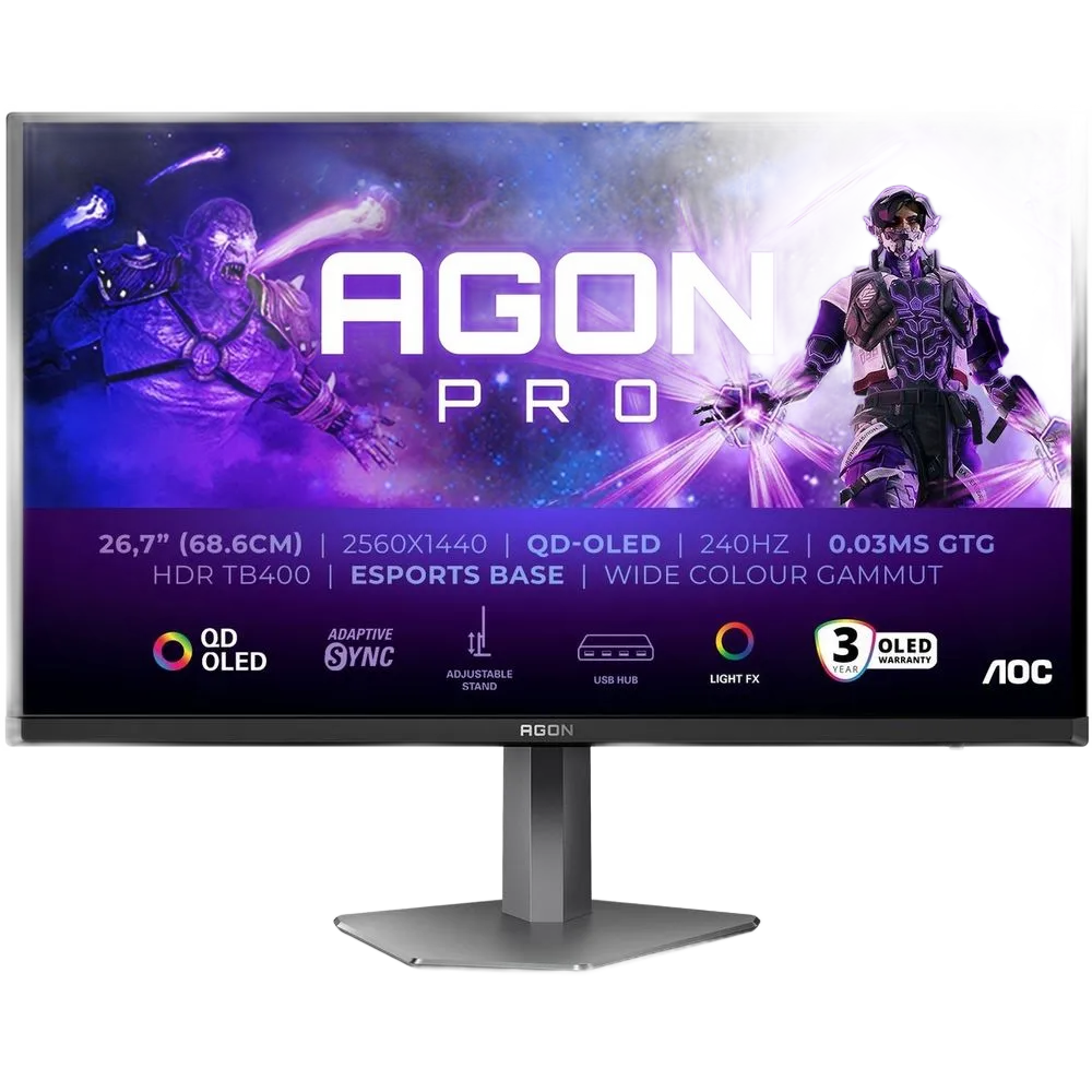 WQHD QD-OLED монитор AOC AGON Pro AG276QZD2