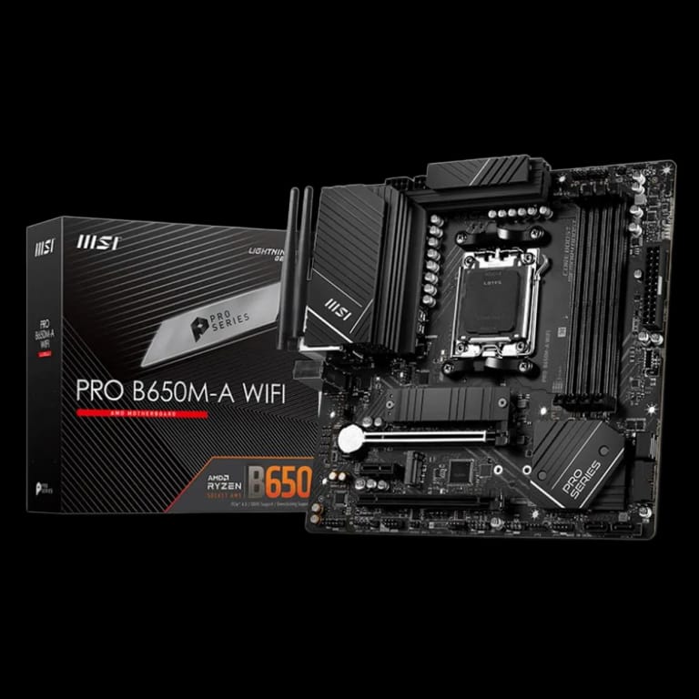 MSI PRO B650M-A - DDR5, WIFI, черный цвет