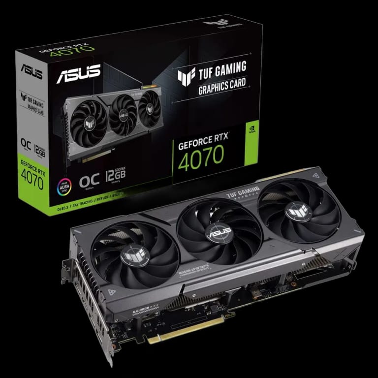 ASUS TUF GeForce RTX 4070 GAMING - 12GB, черный