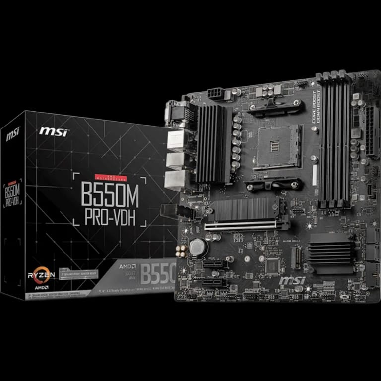 MSI B550M PRO-VDH - DDR4, черный цвет