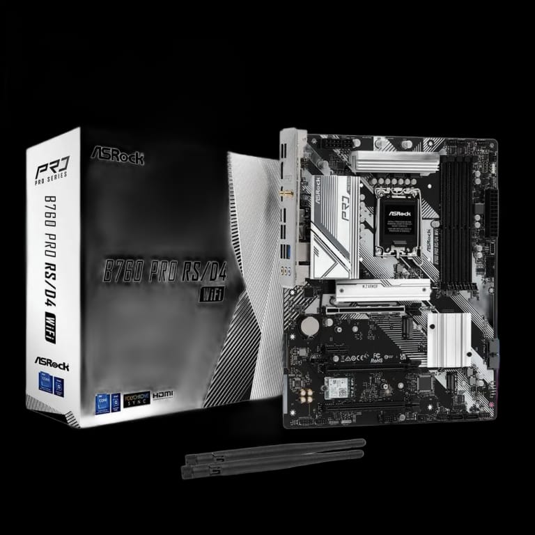 ASRock B760 PRO RS/D4 - DDR4, WIFI, белый цвет