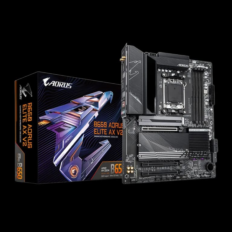  Gigabyte B650 AORUS ELITE AX V2 - DDR5, черный цвет