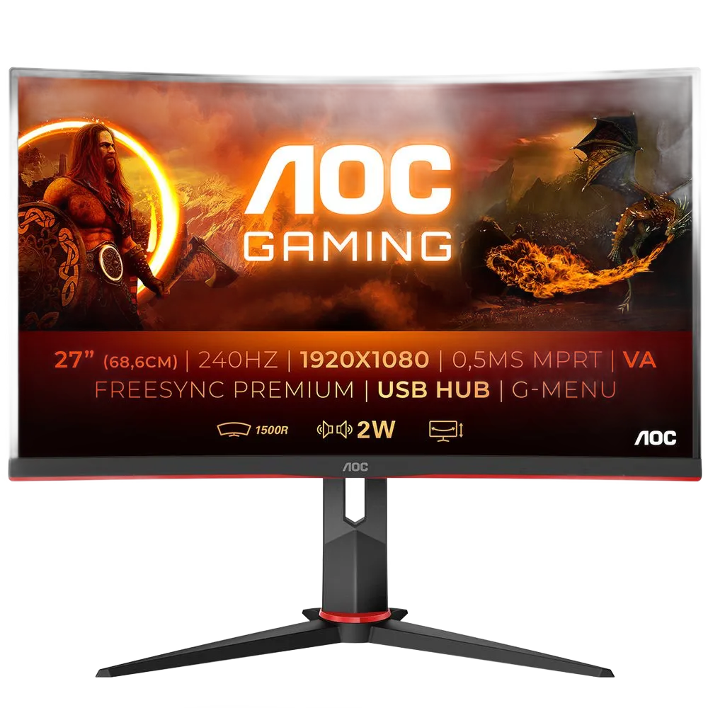 Full HD монитор AOC Gaming C27G2ZU