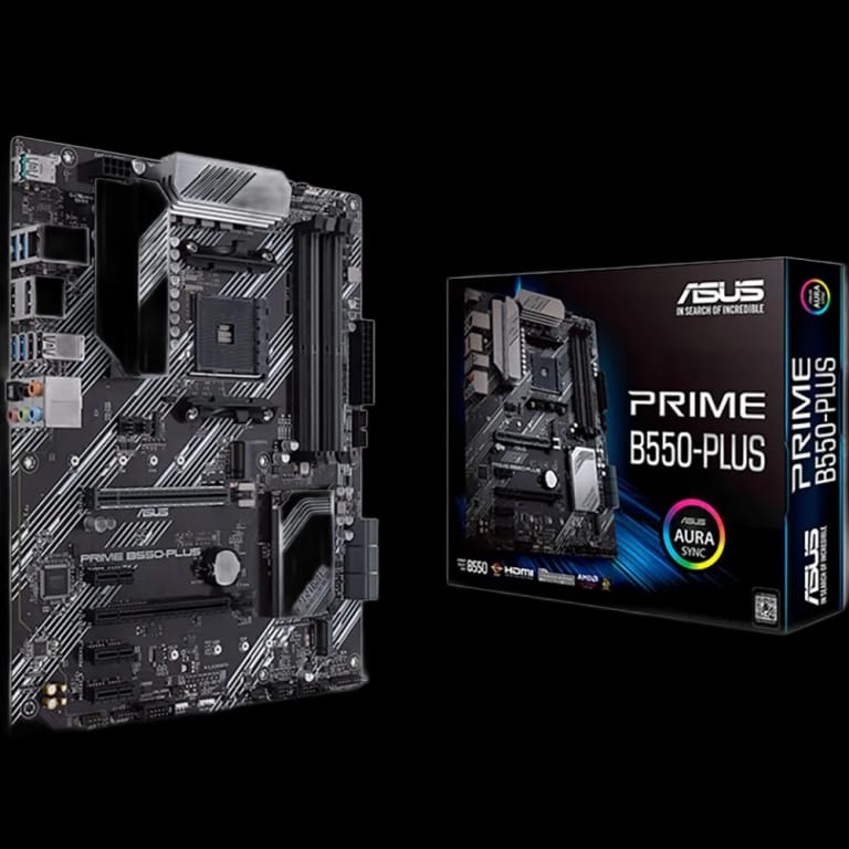 ASUS PRIME B550-PLUS - DDR4, черный цвет