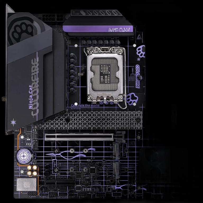 Colorful COLORFIRE B760M MEOW - DDR5, WIFI, черный цвет