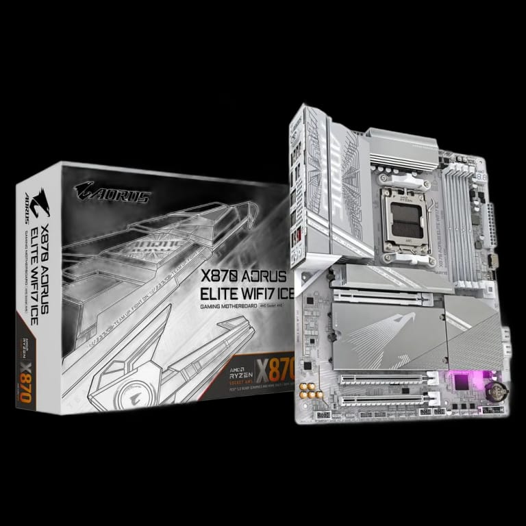 Gigabyte X870 AORUS ELITE ICE - DDR5, WIFI, белый цвет