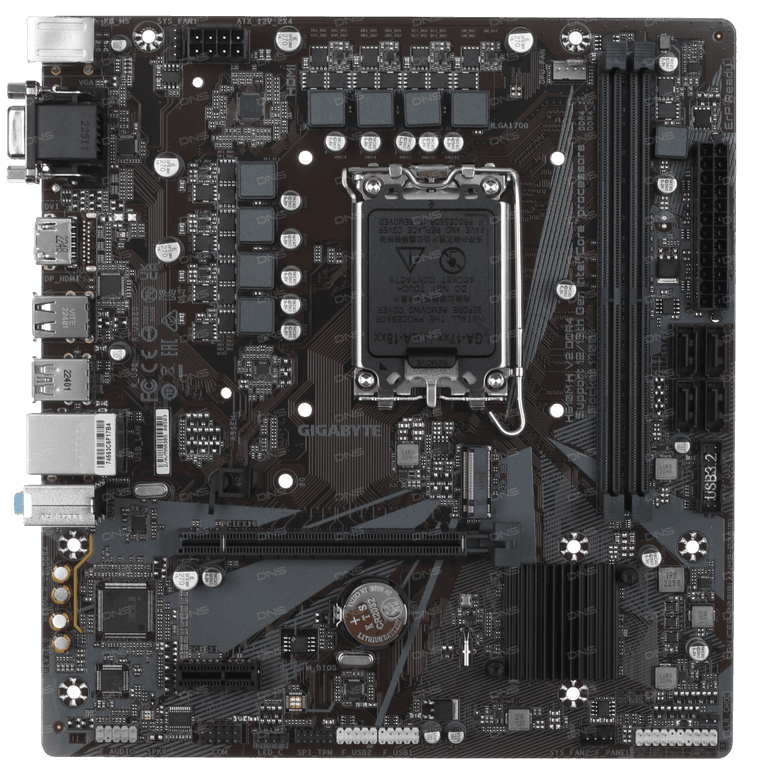 Gigabyte H610M H V2 - DDR4, черный цвет