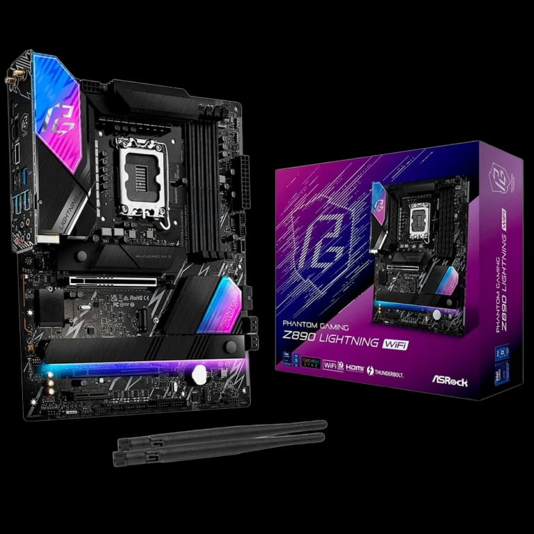 ASRock Z890 LIGHTNING - DDR5, WIFI, черный цвет